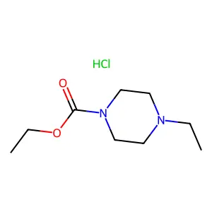 1-Piperazinecarboxylic acid, 4-ethyl-, ethyl ester, hydrochloride structure