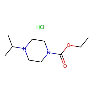 1-Piperazinecarboxylic acid, 4-isopropyl-, ethyl ester, hydrochloride structure