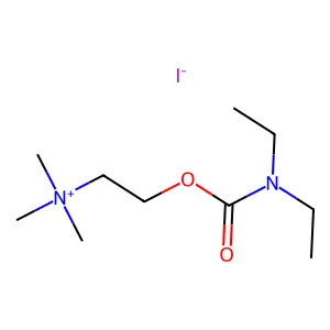 2-((Diethylcarbamoyl)oxy)-N,N,N-trimethylethan-1-aminium iodide structure