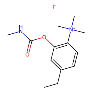 Ammonium, ((3-hydroxy-4-ethyl)phenyl)trimethyl-, iodide, methylcarbamate structure