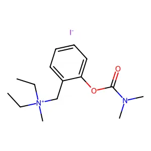 Ammonium, (o-hydroxybenzyl)diethylmethyl-, iodide, dimethylcarbamate structure