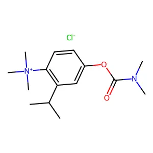 Ammonium, (4-hydroxy-o-cumenyl)trimethyl-, chloride, dimethylcarbamate structure