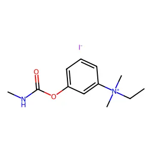 Ammonium, (m-hydroxyphenyl)dimethylethyl-, iodide, methylcarbamate structure