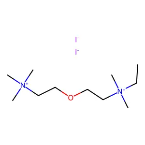 Ammonium, N-ethyl-N,N,N',N',N'-pentamethyl-N,N'-oxydiethylenedi-, diiodide structure