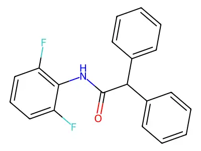 N-(2,6-difluorophenyl)-2,2-diphenylacetamide structure