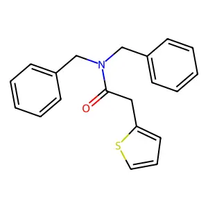 N,N-二苄基-2-(噻吩-2-基)乙酰胺 structure