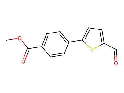Methyl 4-(5-formyl-2-thienyl)benzoate structure