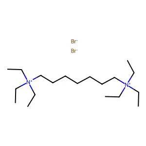 N~1~,N~1~,N~1~,N~7~,N~7~,N~7~-Hexaethylheptane-1,7-bis(aminium) dibromide structure