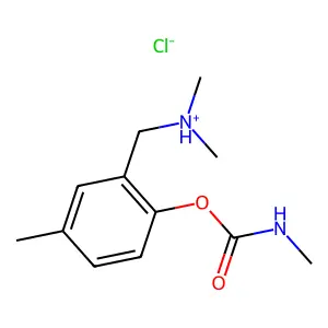 Carbamic acid, methyl-, 2-(dimethylaminomethyl)-p-tolyl ester, hydrochloride structure
