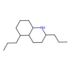 Decahydro-2,5-dipropylquinoline structure