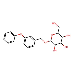 3-Phenoxybenzylglucoside structure