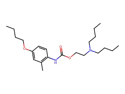 Carbamic acid, (4-butoxy-2-methylphenyl)-, 2-(dibutylamino)ethyl ester structure