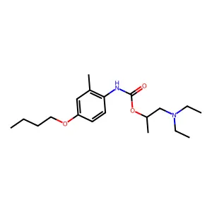 1-(Diethylamino)propan-2-yl (4-butoxy-2-methylphenyl)carbamate structure