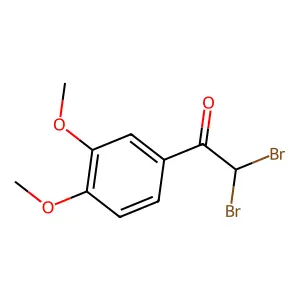2,2-Dibromo-1-(3,4-dimethoxyphenyl)ethanone structure