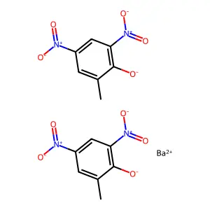 o-Cresol, 4,6-dinitro-, barium derivative structure