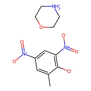 o-Cresol, 4,6-dinitro-, morpholine (1:1) structure