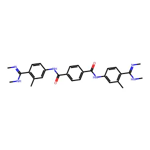 N(1),N(4)-Bis(3-methyl-4-((methylamino)(methylimino)methyl)phenyl)terephthalamide structure