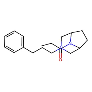 3,8-Diazabicyclo(3.2.1)octane, 3-(3'-(phenyl)propyl)-8-propionyl- structure