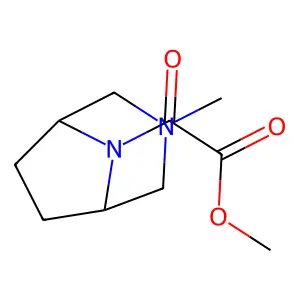 3,8-Diazabicyclo(3.2.1)octane, 8-methoxydicarbonyl-3-methyl- structure