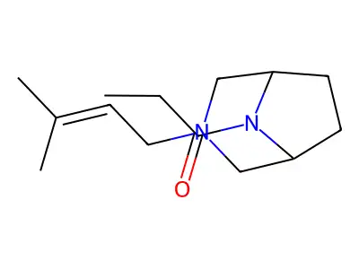 3,8-Diazabicyclo(3.2.1)octane, 3-(2-methyl-2-butenyl)-8-propionyl- structure