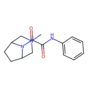 3,8-Diazabicyclo(3.2.1)octane, 3-methyl-8-(phenylcarbamoyl)carbonyl- structure