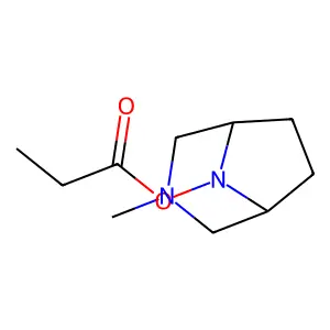 3,8-Diazabicyclo(3.2.1)octane, 3-methyl-8-propionyloxy- structure