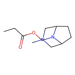 3,8-Diazabicyclo(3.2.1)octane, 3-methyl-8-propionyloxymethyl- structure