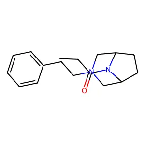 3,8-Diazabicyclo(3.2.1)octane, 3-phenethyl-8-propionyl- structure