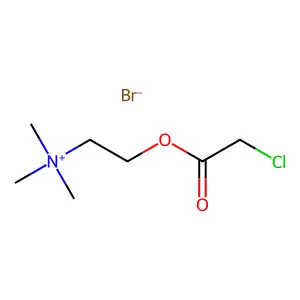 Ammonium, (2-((chloroacetyl)oxy)ethyl)trimethyl-, bromide structure