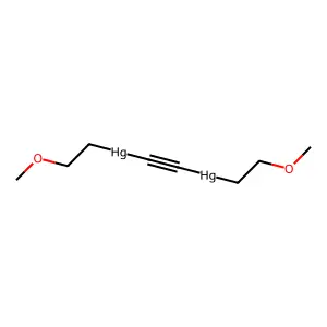 Acetylene, bis(2-methoxyethylmercuri)- structure