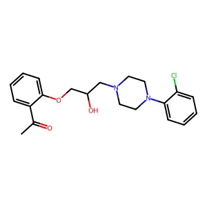 Acetophenone, 2'-((3-(4-(o-chlorophenyl)piperazinyl)-2-hydroxy)propoxy)- structure