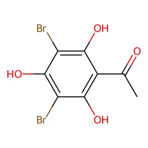 Acetophenone, 3',5'-dibromo-2',4',6'-trihydroxy- structure