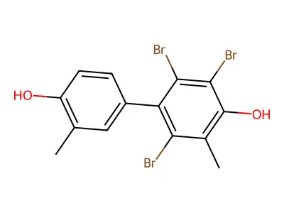 p-Bi-o-cresol, tribromo- structure
