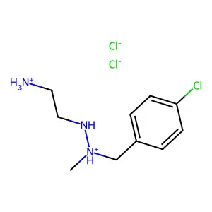 Benzylamine, N-(2-aminoethylamino)-p-chloro-N-methyl-, dihydrochloride structure