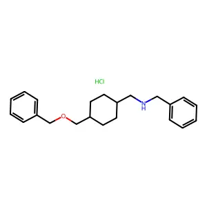 Benzylamine, N-(4-(benzyloxymethyl)cyclohexyl)methyl-, dihydrochloride structure