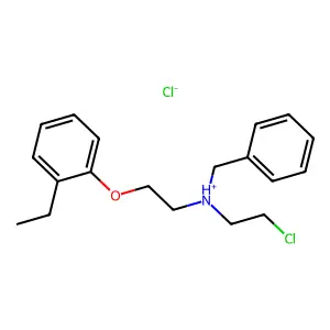 Benzylamine, N-(2-chloroethyl)-N-(2-ethylphenoxyethyl)-, hydrochloride structure
