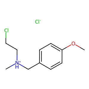 Benzylamine, N-(2-chloroethyl)-p-methoxy-N-methyl-, hydrochloride structure
