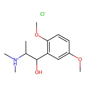 1-(2,5-Dimethoxyphenyl)-2-(dimethylamino)propan-1-ol--hydrogen chloride (1/1) structure