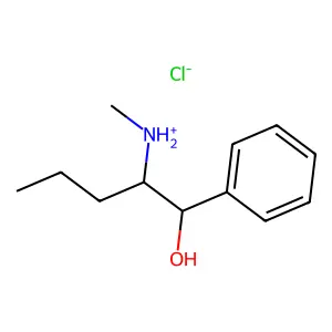 2-(Methylamino)-1-phenylpentan-1-ol--hydrogen chloride (1/1) structure