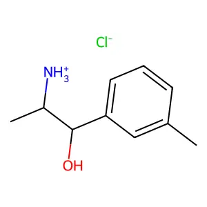Benzyl alcohol, m-methyl-alpha-(1-aminoethyl)-, hydrochloride structure