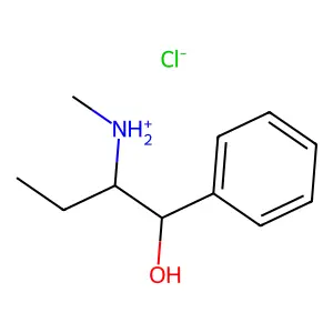 2-(Methylamino)-1-phenylbutan-1-ol--hydrogen chloride (1/1) structure