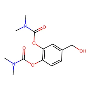 3,4-双(二甲氨基甲酰氧基)苄醇 structure