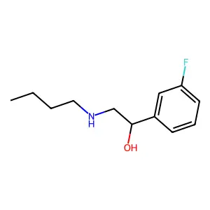 2-(Butylamino)-1-(3-fluorophenyl)ethan-1-ol structure
