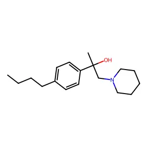 2-(4-Butylphenyl)-1-piperidin-1-ylpropan-2-ol structure