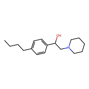 1-(4-Butylphenyl)-2-piperidin-1-ylethanol structure