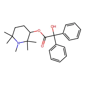 1,2,2,6,6-Pentamethylpiperidin-3-yl hydroxy(diphenyl)acetate structure