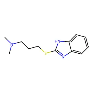 Benzimidazole, 2-(3-(dimethylamino)propylthio)- structure