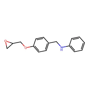 对-(2,3-环氧丙氧基)-N-苯基苄胺 structure