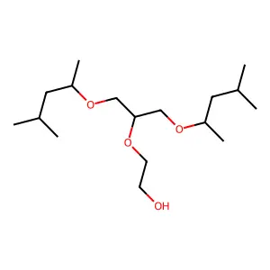 1,2,3-Propanetriol, 1,3-bis(1',3'-dimethylbutyl)-2-hydroxyethyl triether structure