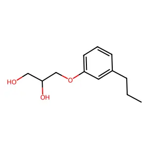 1,2-Propanediol, 3-(m-propylphenoxy)- structure